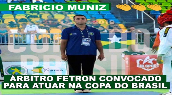 Fabrício Muniz convocado para atuar na copa do Brasil
